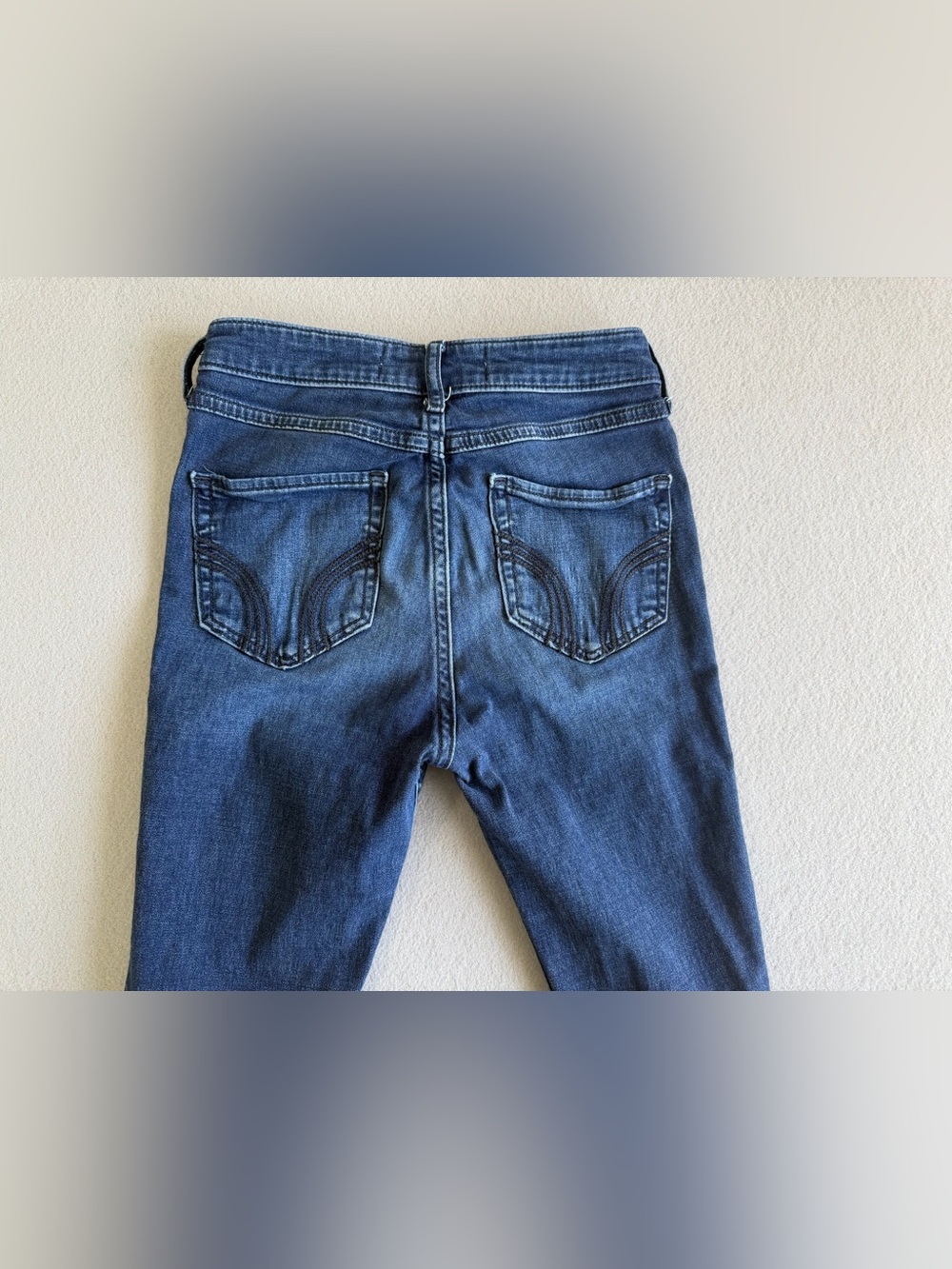 Hollister Jean Legging High Rise w24/27 Women's Blue Stretch Denim - Picture 6 of 11